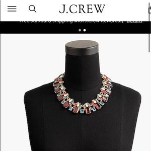 JCrew Cluster Drop Stone Necklace. Never worn!